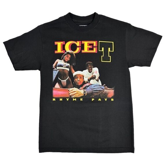Ice-T Rhyme Pays Rap Tee Reprint 2008 - Picture 1 of 3